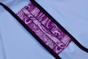 Purple Abstract Print Mask