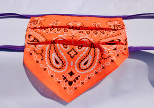 Clemson Orange Bandit Mask