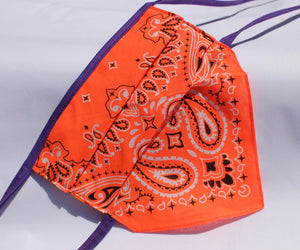 Clemson Orange Bandit Mask