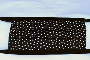 Black Polka Dot Mask