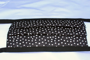 Black Polka Dot Mask